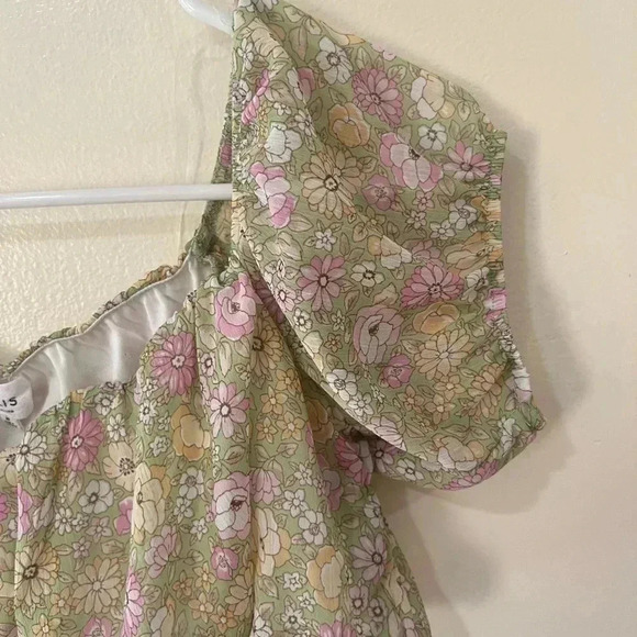 Le Lis Floral Crop Top size Medium - Picture 3 of 6